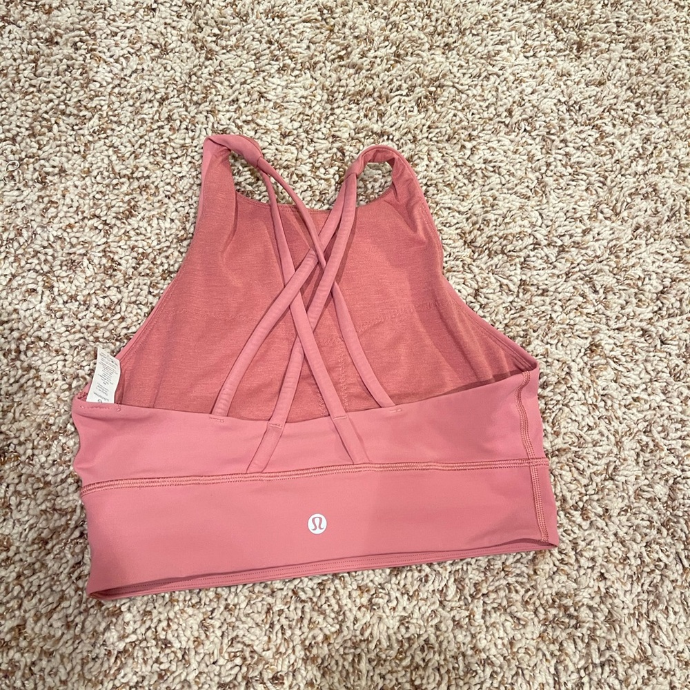 Lululemon Halter Top Sports Bra - Pink Savannah color